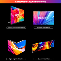 Pantalla LED para Iglesia Comunitaria DDW, 4K HDR10+ DCI-P3 95%, IP65 Impermeable, Moderna Pantalla de Video Central, Sistema Multipantalla para Salas de Culto