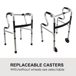 Custom Medical Hospital Aluminium Adults Seniors Elderly Upright <strong>Walker</strong> Rollator Folding Frame <strong>Seat</strong> Walking Aids <strong>for</strong> Disabled - Product Image 3