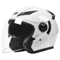 Casque ouvert neuf en gros d'usine, ABS, double visière, taille réglable, homologué DOT, fermeture à dégagement rapide, toutes saisons, moto