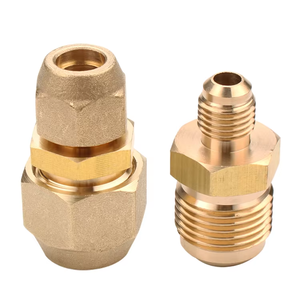 Riduttore per Tubi in Rame AC in Ottone con Connessione Maschio a Flangia e Dadi, Senza Saldatura, Raccordo a Diametro Variabile per Riparazioni AC - Product Image 3