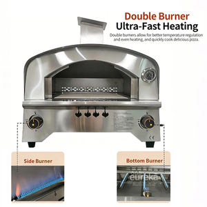 Four à <span class=keywords><strong>pizza</strong></span> professionnel de petite taille pour l'extérieur, en acier inoxydable, 12 pouces, à <span class=keywords><strong>gaz</strong></span> GPL - Product Image 3