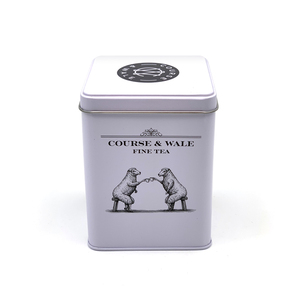 Wholesale <strong>Tea</strong> <strong>Tins</strong> for Loose <strong>Tea</strong> Custom Logo Square Coffee Matcha <strong>Tin</strong> Canister <strong>Tea</strong> <strong>Caddy</strong> <strong>Tin</strong> Can Packaging - Product Image 1