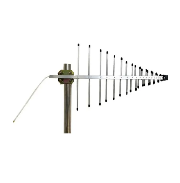 138-800MHz 100W Yagi Antenna Durable High Gain 10dBi DC Ground N-Female Communication Antenna for Wi-Fi Range Extension