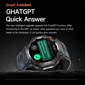 KC91 NEW นาฬิกาสมาร์ทวอทช์กีฬากลางแจ้ง GPS AMOLED สำหรับผู้ชาย หน้าจอ <span class=keywords><strong>1</strong></span>.39 นิ้ว กันน้ำ 5ATM แบตเตอรี่ 530mAh พร้อม ChatGPT AI Assistant เข็มทิศ วัดอัตราการเต้นของหัวใจ - Product Image 2