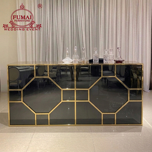 "เคาน์เตอร์บาร์กาแฟในร่มสแตนเลสเฟอร์นิเจอร์จัดงานแต่งงานรุ่น" - Product Image 3