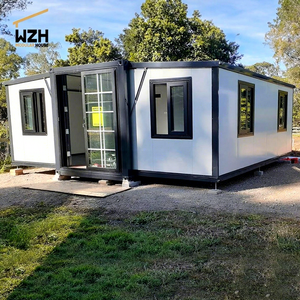 Casa de contenedores expandible sobre ruedas, casa <span class=keywords><strong>móvil</strong></span> prefabricada de 19x20 pies, casas con muebles de 20 pies - Product Image 1