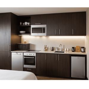 Hôtel haut de gamme petite mini kitchenette compacte chambre kitchenette armoire avec évier et appareils de cuisine - Product Image 1