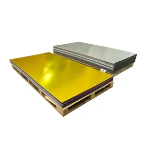 Foglio acrilico personalizzato 2440*1220mm 1mm 1 5mm 2mm 2 5mm 3mm colore argento oro specchio foglio acrilico per la decorazione della parete
