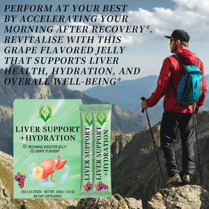 Recharge Booster Jelly saveur raisin, stimule l'énergie avec saveur de raisin, Recharge Booster Jelly, soutien du foie, hydratation, bâtonnets de gelée - Product Image 4