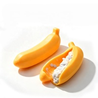 Knapperige handgemaakte bananenballetjes, realistische fruit stressballetjes, groothandel
