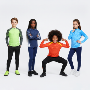 High Quality <strong>Kids</strong> Tracksuits Set Football Sweatshirt Soccer Tracksuit for Boys and Girls Customized Sportswear with High Quality - Product Image 3