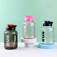 Botellas de Agua de Plástico Grandes de 86 oz con Asa, para Gimnasio, Venta al por Mayor, Personalizadas, Libres de BPA, Deportivas, Ecológicas, para Exteriores, a Prueba de Fugas