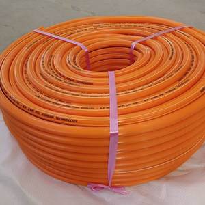 Tuyau <span class=keywords><strong>flexible</strong></span> en PVC pour nettoyage haute pression, <span class=keywords><strong>orange</strong></span>, double armature tressée, résistant à la torsion, service <span class=keywords><strong>de</strong></span> découpe sur mesure - Product Image 3