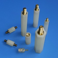 Poteaux de support en nylon écologiques GNSP-HTS Sery M4, entretoises hexagonales à filetage cuivre, colonnes de support haute résistance UL94 V2
