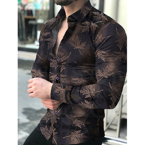 Erkek streç kırışıklık ücretsiz elbise gömlek resmi düğün balo uzun kollu Slim Fit düğme up gömlek - Product Image 6