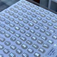 Bijoux fantaisie eau de mer grande taille 9*13mm Rectangle blanc vraies perles Mabe pour la promotion