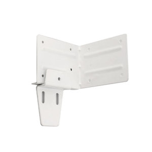 Support d'angle en forme de Z, peinture blanche, acier laminé à froid, pour montage mural d'armoires - Product Image 1