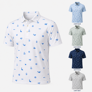 Polo Náutico Premium Personalizado para Hombre, Ropa de Golf de Alto Rendimiento con Absorción de Humedad, Marca Privada, Ropa de Resort OEM - Product Image 2