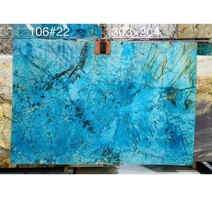 Losa de Granito de Mármol Azul Fantasía Moderna de Piedra de Lujo de Brasil para Cubierta de Mesa de Comedor y Paneles de Pared - Product Image 1