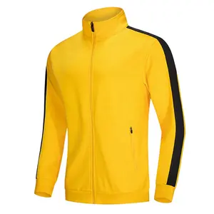 Personalize jaquetas de luxo baixo poliéster, jaqueta de treinamento para homens e mulheres