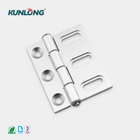 Charnière en alliage d'aluminium SK2-1035-1, anodisée argentée, à 180 degrés, silencieuse, pour équipement semi-conducteur