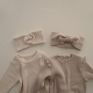 Zomer baby romper, casual sling romper voor peuters, effen kleurige trui van katoen, babykleding - Product Image 3