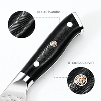 Couteau de chef professionnel de 8 pouces en acier Damas G10, manche personnalisé, acier inoxydable, lame en acier carbone à 67 couches, couteau de cuisine Damas