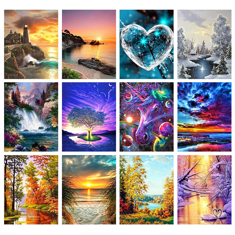 Diamond Dots Painting Canvas Acrylic Wall Art Painting Calligraphy For Home Decor 