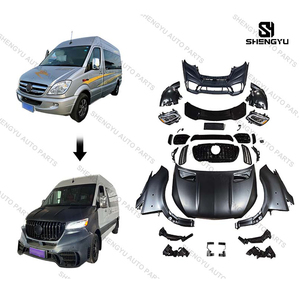 Kit de carrosserie de pare-chocs de haute qualité pour BENZ Sprinter W906 09-17 Année Changement en W907 2018+ Année Ancien en Nouveau - Product Image 1