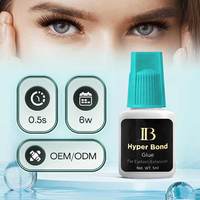 Colle pour extensions de cils Ib Glue, certifiée MSDS et RoHS, longue durée 6 semaines, marque privée fabricant