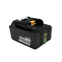 Batterie lithium-ion rechargeable directe d'usine avec indicateur vertical pour Makita 18V LXT BL1850 BL1860 BL1840