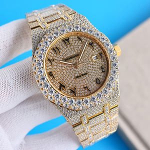 Relojes de Lujo Personalizados de Hip Hop con Diamantes Moissanite, Caja de Zafiro con Incrustaciones, Relojes Mecánicos Automáticos para Regalo - Product Image 5