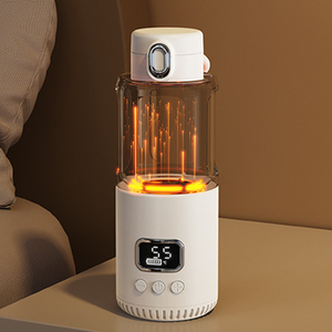 Mini bouteille d'eau chauffante sans fil 18000mAh 350ML affichage LED tasse <span class=keywords><strong>thermos</strong></span> conditionneur de lait portable <span class=keywords><strong>avec</strong></span> ligne de niveau d'eau - Product Image 1