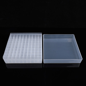 Hisamori 100-Compartment Cryogenic Tube <b>Box</b> Plastic <b>Freezer</b> Storage <b>Container</b> For Laboratory Use - Product Image 2
