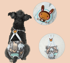 Pantaloni sanitari per animali domestici prevengono le molestie pantaloni fisiologici lavabili tute in Denim per animali domestici pantaloni per cani - Product Image 4