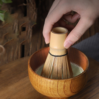 Vente en gros au prix le plus bas ensemble de fouet long en bambou pour matcha éco chasen avec gravure d'emballages en bambou de voyage avec logo personnalisé