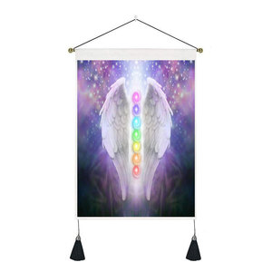 35*50cm Sette Chakra Decorativo Appeso A Parete Arazzi Della Boemia Tarocchi Fase Nappa Arazzo Boho Art Arazzi Per La Camera Da Letto ufficio - Product Image 2