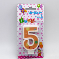 2024 Bougie d'Anniversaire Chiffre à Vente Chaude 0-9, Bougie Joyeux Anniversaire Faite à la Main en Cire Or Rose Mat, Bougies Numérales Sous Blister