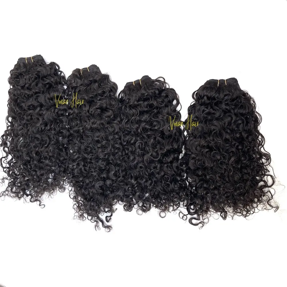 Vmae 3b Stijl Maagdelijke Human Hair Extension 100G Indiase Kinky Curly Afro 4a 4b 4c Bundels Cuticula Uitgelijnd Natuurlijke Zwarte Inslag