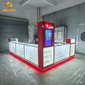 Einkaufszentrum Handy-Zubehör und Reparatur-Kiosk Gehärtetes Glas Handy-Display-Vitrine für Einzelhandelsgeschäfte - Product Image 1