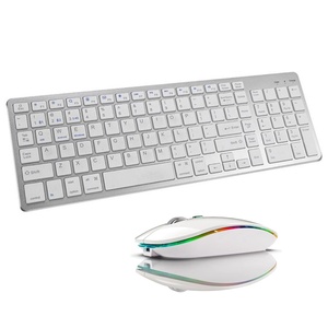 Rechargeable Wireless Keyboard and Mouse Combo Backlight Jiggler mouse Ultra-thin Keyboard Mouse Set for Laptop <b>Computer</b> - Product Image 1