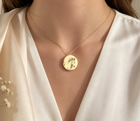 Collier pendentif cheval en acier inoxydable, étanche, plaqué or 18 carats, bijoux de mode, cadeau pour femme