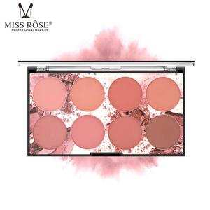 Palette de fard à joues <span class=keywords><strong>MISS</strong></span> ROSE 8 couleurs, palette de pigments minéraux pour le visage, poudre de fard à joues, maquillage professionnel, contour, ombre à paupières - Product Image 3