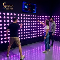 Ruang Puzzle Escape Multiplayer Terbatas Waktu Aktifkan Tantangan Koordinasi Tangan-Mata Arcade Kontrol Interaktif RGB LED DMX512