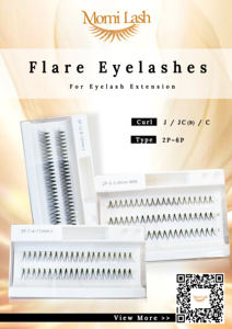 Extensión de pestañas postizas de estilo Natural hecha a mano profesional, pestañas de racimo unidas por calor suaves individuales de 0,07mm - Product Image 4