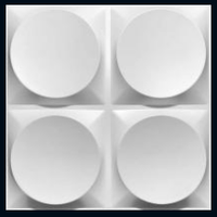 Panneau mural PVC 3D moderne 30x30cm, imperméable, ignifuge, gaufré, facile à installer pour hall, chambre et divertissement - Exposition de mars 2026
