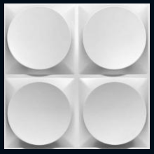 Panneau mural PVC 3D moderne 30x30cm, étanche et gaufré, facile à installer, pour hall, chambre et salle à manger - Exposition de mars 2026 - Product Image 6