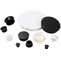 Bouchons de trou en plastique de 5 mm, 6 mm, 8 mm, 10 mm, 12 mm, 13 mm, 14 mm, 15 mm, 19 mm, 20 mm, 22 mm, 25 mm pour bureau, table, armoire
