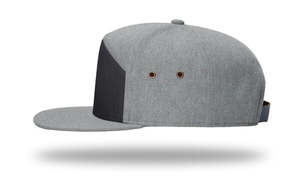 Chapeaux Snapback bicolores 7 panneaux à bord plat vierge de haute qualité Gorra Logo personnalisé imperméable Casquettes arrière à pression de couleur contrastée pour hommes - Product Image 3