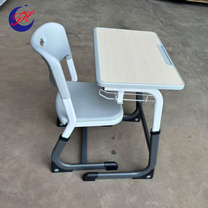 Ensemble de bureau et de chaise ergonomique pliable et durable pour le collège, pour une utilisation en classe, bureaux et chaises pour élèves - Product Image 4